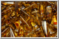 VILLA Beads, PRECIOSA, 6x6x14mm, crystal, trans., picasso, 20 Stk.