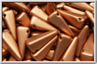 VILLA Beads, PRECIOSA, 6x6x14mm, copper, met., satin, 20 Stk.