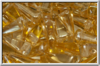 VILLA Beads, PRECIOSA, 6x6x14mm, crystal, trans., blond flare, 20 Stk.