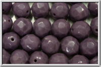 B�hm. Glasschliffperle, feuerpol., 8mm, lavender, op., 10 Stk.