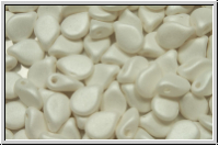 Pip-Beads, 5x7mm, white, alabster, white pastel, matte, 50 Stk.