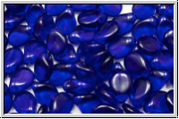 Pip-Beads, 5x7mm, cobalt, dk., trans., 50 Stk.