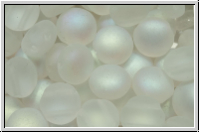 Candy-Beads�, 8mm, crystal, trans., matte, AB, 25 Stk.