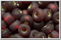 b�hm. Rocailles, 05/0, garnet, trans., silver-ld., matte, 10g