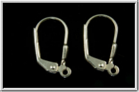 Klappbrisur "einfach", 17x10mm, silberfb., 925er Silber, 1 Paar
