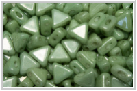 KHEOPS� PAR PUCA�, 6x5mm, white, alabaster, lt. green marbled, 50 Stk.