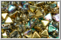 KHEOPS� PAR PUCA�, 6x5mm, crystal, trans., golden AB, 50 Stk.