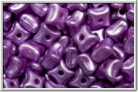 Orion-Beads, 3x5mm, white, alabaster, lila pastel, 50 Stk.