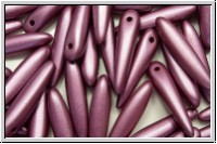 Thorns, 16x4mm, white, alabaster, burgundy pastel, 25 Stk.