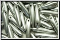 Thorns, 16x4mm, silver, met., satin, 25 Stk.