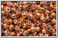 English Cut-Beads, 3,5mm, crystal, trans., half santander, 50 Stk.