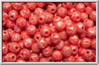 English Cut-Beads, 3,5mm, orange, coral, op., luster, 50 Stk.