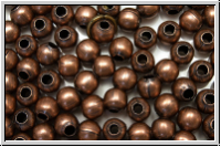 Spacer "Kugel, glatt", 4mm, antikkupferfb., Eisen, 50 Stk.