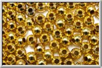 Spacer "Kugel, glatt", 4mm, goldfb., Eisen, 50 Stk.
