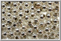 Spacer "Kugel, glatt", 4mm, silberfb., Eisen, 50 Stk.