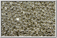 Spacer "Kugel, glatt", 2mm, silberfb., Eisen, 50 Stk.