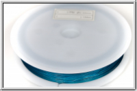 Schmuckdraht, 0,45 mm, 7 Str�nge, nylonummantelt, teal, Preis/m