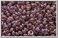 TN-11-0201, TOHO Demi Rounds, 2,2x1mm, amethyst, trans., gold luster, 5g