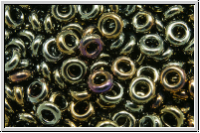 TN-08-0083, TOHO Demi Rounds, 3,1x1,2mm, brown, met., iris., 5g