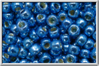 R-08-0586PF, TOHO Rocailles, 08/0, blue, cobalt, galv., met., perm.-finish, 10g