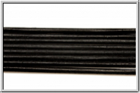 Lederband, 1,3mm, rund, black, Ziege, L�nge 1 m