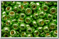 R-08-0587PF, TOHO Rocailles, 08/0, green, spring, galv., met., perm.-finish, 10g