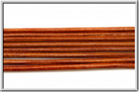 Lederband, 1,3mm, rund, brown, Ziege, L�nge 1 m