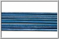 Lederband, 1,3mm, rund, blue, Ziege, L�nge 1 m