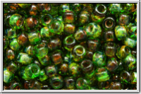 R-11-0318Y, TOHO Rocailles, 11/0, peridot, trans., picasso, 10g