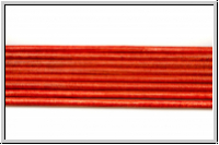 Lederband, 1,3mm, rund, orange, Ziege, L�nge 1 m