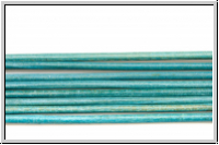 Lederband, 1,3mm, rund, turquoise, Ziege, L�nge 1 m