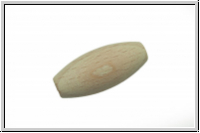 Holzperle, Olive, natur, ca. 12x28mm, 1 Stk.