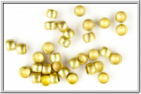 Quetschperlen, rund, 1,8x1,4mm, messingfb., Messing, 50 Stk.