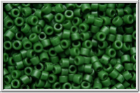 DB0797, MIYUKI Delica, 11/0, olivine (dyed), op., semi matte, 5g