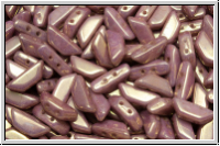 TINOS� PAR PUCA�, 10x4mm, white, op., rose gold luster, 25 Stk.