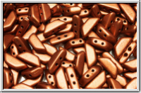 TINOS� PAR PUCA�, 10x4mm, copper, dk., met., satin, 25 Stk.