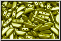TINOS� PAR PUCA�, 10x4mm, white, alabaster, lime pastel, 25 Stk.