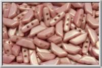 TINOS� PAR PUCA�, 10x4mm, white, op., rose marbled, 25 Stk.