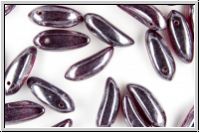 Big Bananas, 6x17mm, siam, trans., luster, 10 Stk.
