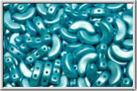 ARCOS� PAR PUCA�, 10x5mm, white, alabaster, turquoise pastel, 25 Stk.