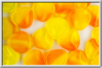 Rose Petals, 14x13mm, yellow/orange, opal, 10 Stk.