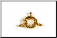 Federringverschluss, 15x5mm, goldfb., Messing, 1 Stk.