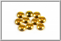 Spacer "Disc", 2x6mm, goldfb., Tibetsilber, 10 Stk.
