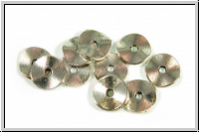 Spacer "gewellte Scheibe", 1,4x10mm, silberfb., Tibetsilber, 10 Stk.