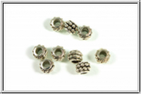 Spacer "Feather wheel", 2x6mm, antiksilberfb., Tibetsilber, 10 Stk.