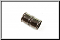 Magnetverschluss "Bamboo", 19,5x12mm, hematitefb., Messing, 1 Stk.