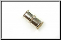 Magnetverschluss "Bamboo", 19,5x12mm, silberfb., Messing, 1 Stk.