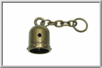 Endkappen "Wiking", 26,25x17,7mm, antikmessingfb., Messing, 1 Stk.