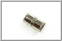 Magnetverschluss "Bamboo", 19,5x12mm, antiksilberfb., Messing, 1 Stk.