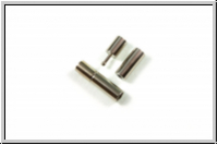 Steckverschluss "Simple", 16x4mm, antiksilberfb., Messing, 1 Stk.